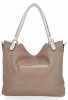 Torebka Damska Shopper Bag XL firmy Hernan HB0337 Ciemno Beżowa